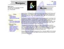 Tablet Screenshot of mariposamusic.net